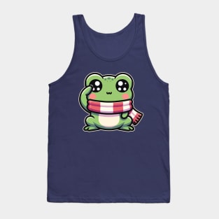 Saluting Frog Cute Kawaii Toad Lover Tank Top